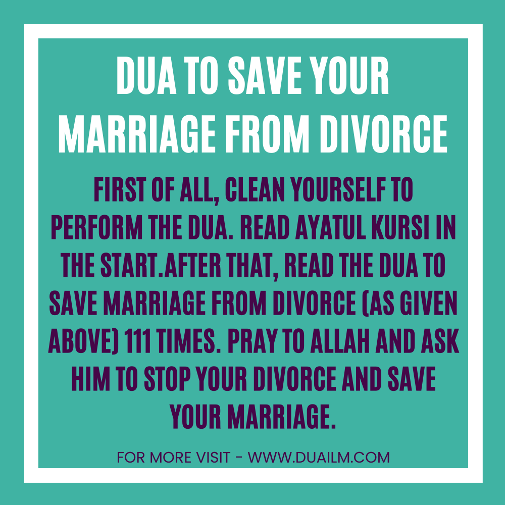 #6 Most Powerful Dua To Stop Divorce [Save Your Marriage]