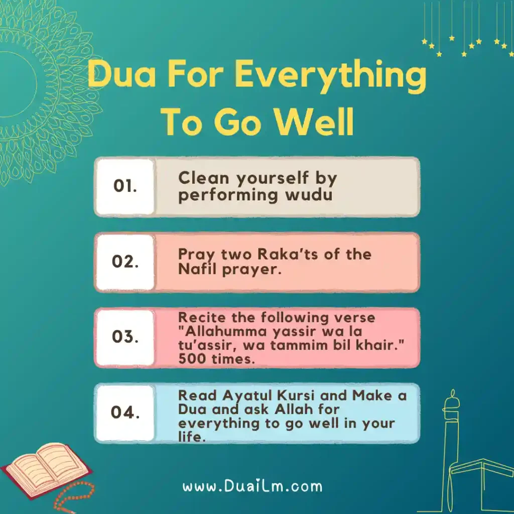 Dua For Everything To Go Well