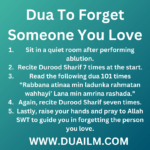 Dua To Forget Someone You Love