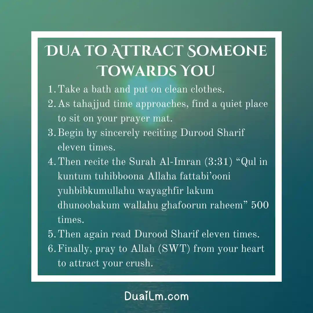 Dua to Attract Someone Towards You