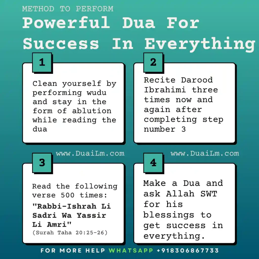 Dua For Success In Everything