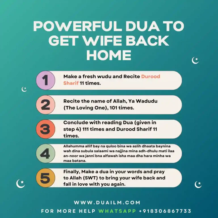 Dua To Get Wife Back Home