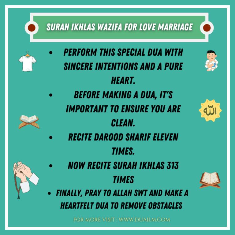 Surah Ikhlas Wazifa For Love Marriage