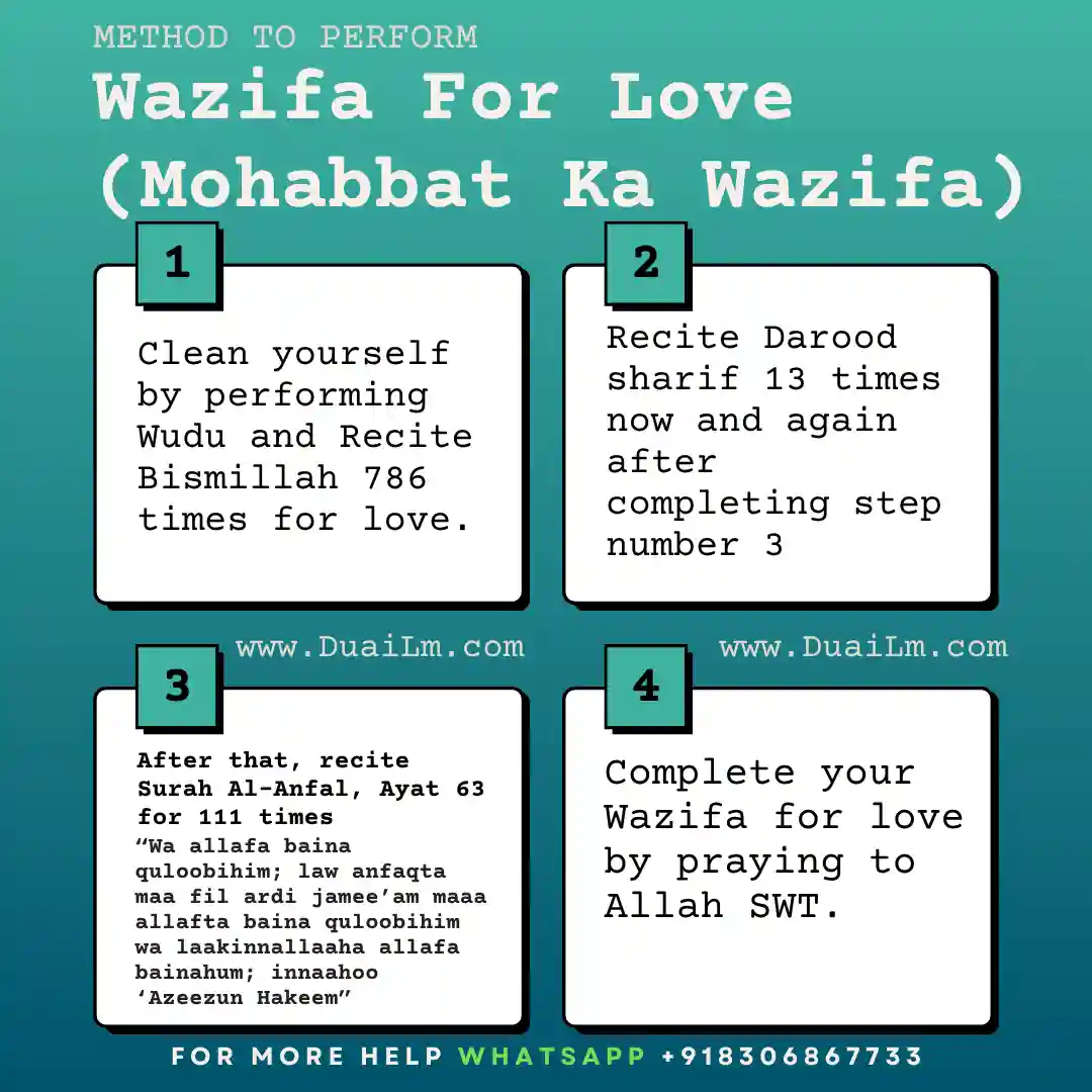 Wazifa For Love (Mohabbat Ka Wazifa)